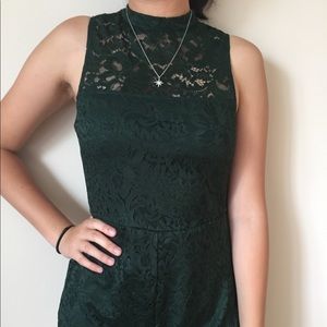 Garage partying laced romper